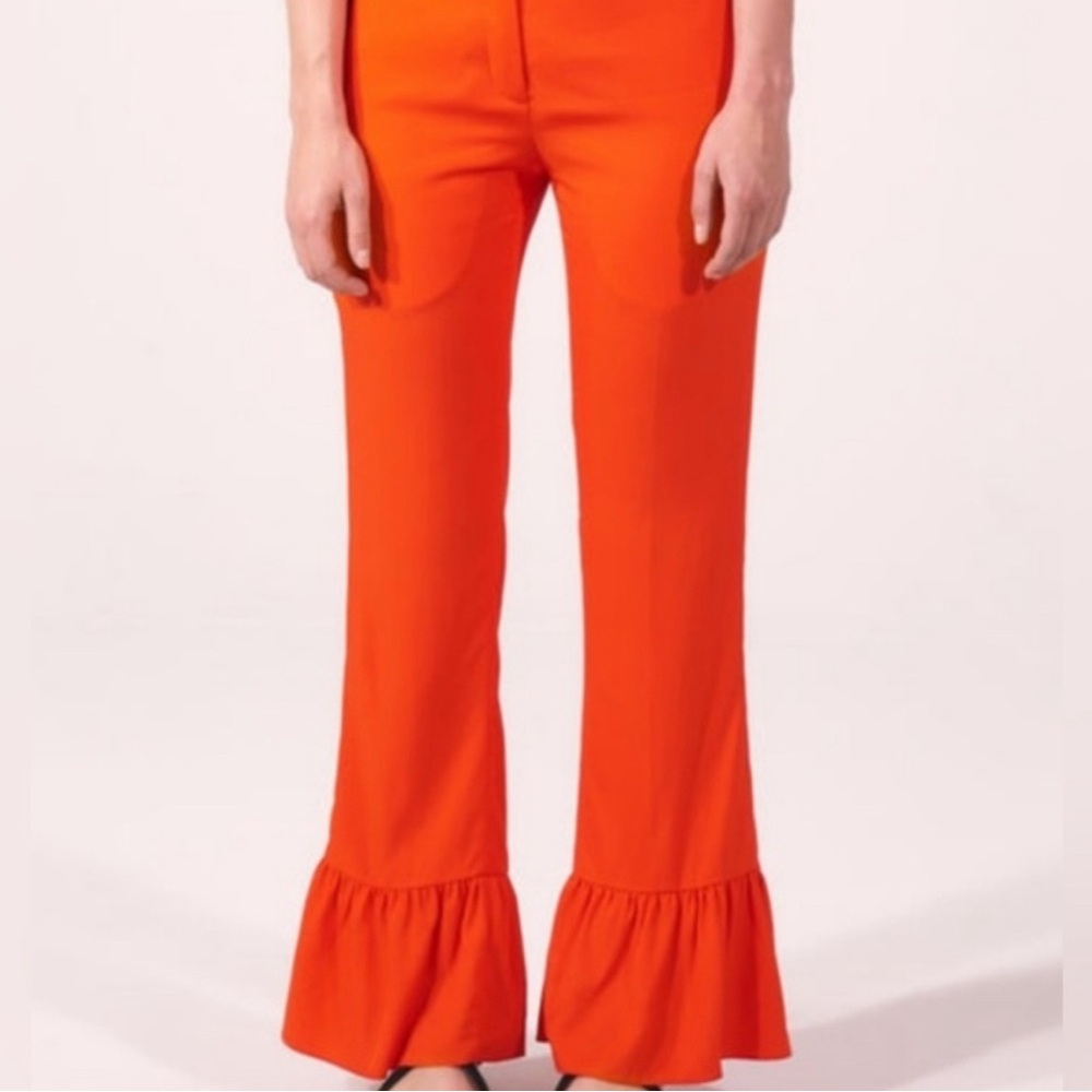Sandro Women's Orange Flared Pants